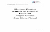 Sistema Rentax Manual de Usuario Extranet Pagos Online Con ...