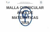 MALLA CURRICULAR ÁREA DE MATEMÁTICAS 2019