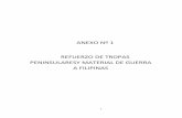 ANEXO Nº 1 REFUERZO DE TROPAS PENINSULARESY MATERIAL DE …