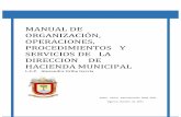 MANUAL DE ORGANIZACIÓN, OPERACIONES, PROCEDIMIENTOS Y ...