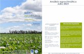 Análisis agroclimático Julio 2021