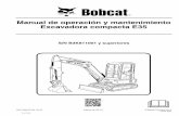 Manual de operación y mantenimiento Excavadora compacta E35