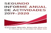 SEGUNDO infoRme ANUAL DE actividades 2019-2020