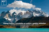 Diálogo Político: Prioridades en política y gestión ambiental