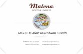 MÁS DE 15 AÑOS GENERANDO ILUSIÓN - Catering Malena