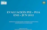 EVALUACIÓN PEI POA ENE JUN 2012 - Portal de Transparencia
