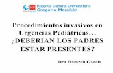 Procedimientos invasivos en Urgencias Pediátricas ...