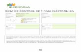 HOJA DE CONTROL DE FIRMAS ELECTRONICAS IBERDROLA ...