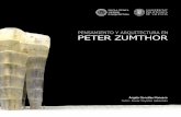 PENSAMIENTO Y ARQUITECTURA EN PETER ZUMTHOR