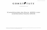 Constitución de Perú, 1993, con enmiendas hasta 2021