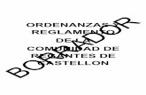 ORDENANZAS DE LA COMUNIDAD DE REGANTES DE CASTELLON