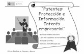 “Patentes: Protección e Información. Interés empresarial”