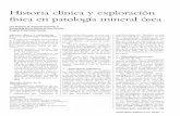 Historia clínica y exploración física en patología mineral ...