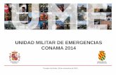 UNIDAD MILITAR DE EMERGENCIAS CONAMA 2014
