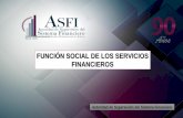 FUNCIÓN SOCIAL DE LOS SERVICIOS FINANCIEROS
