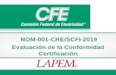 NOM-001-CRE/SCFI-2019 Evaluación de la Conformidad ...