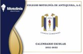 CALENDARIO ESCOLAR 2021-2022 - CMA | Colegio Motolinía de ...