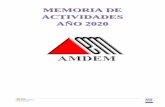 MEMORIA DE ACTIVIDADES AÑO 2020 - amdem.org
