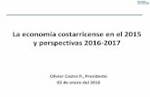 La economía costarricense en el 2015 y perspectivas 2016-2017