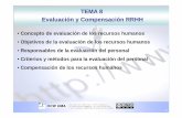 TEMA 8 Evaluación y Compensación RRHH