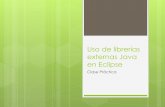 Uso de librerías externas Java en Eclipse