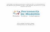 INFORME DE RENDICIÓN DE CUENTAS DE LA PERSONERÍA DE ...