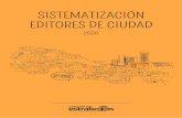 SISTEMATIZACIÓN EDITORES DE CIUDAD
