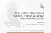El Banco Central: institucionalidad, mandatos, rendición ...