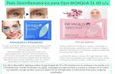 Pads Desinflamatorios para Ojos BIOAQUA $1.00 c/u