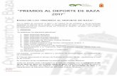 “PREMIOS AL DEPORTE DE BAZA 2017”