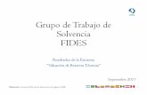 Grupo de Trabajo de Solvencia FIDES - fideseguros.com