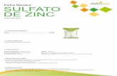 Ficha Técnica SULFATO DE ZINC - nutritec.biz