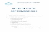 BOLETIN FISCAL SEPTIEMBRE 2018 - ALMUINA