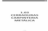 1.03 CERRADURAS CARPINTERIA METÁLICA