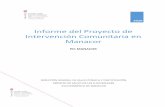 Informe del Proyecte Intervención Comunitaria en Manacor