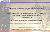 ESTUDIO DEL PRIMER PLAN DE TRANSMISIÓN