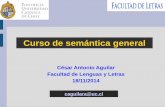 César Antonio Aguilar Facultad de Lenguas y Letras 18/11/2014