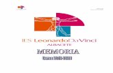 Memoria Curso 19-20 - IES Leonardo da Vinci