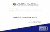 Gestión de la Investigación USTA2017
