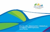 Guía de Atención Médica Juegos Olímpicos