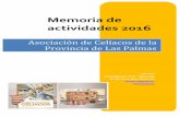 Memoria de actividades 2016 - ASOCEPA