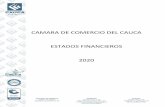 CAMARA DE COMERCIO DEL CAUCA ESTADOS FINANCIEROS 2020