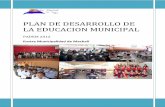 PLAN DE DESARROLLO DE LA EDUCACION MUNICIPAL
