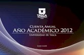 Cuenta Anual Año Académico 2012 - transparencia.utalca.cl