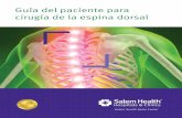 Guía del paciente para cirugía de la espina dorsal