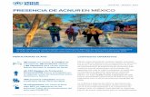 PRESENCIA DE ACNUR EN MÉXICO