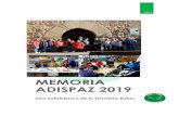 MEMORIA ADISPAZ 2019 - Adispaz – Asociación de ...