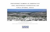 INFORME SOBRE EL IMPACTO DEL INCENDIO FORESTAL DE …