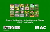 Riesgo de Resistencia Intrínseco de Plagas (RRIP) en España