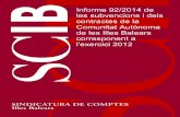 Informe 92/2014 de contractes de la Comunitat Autònoma de ...